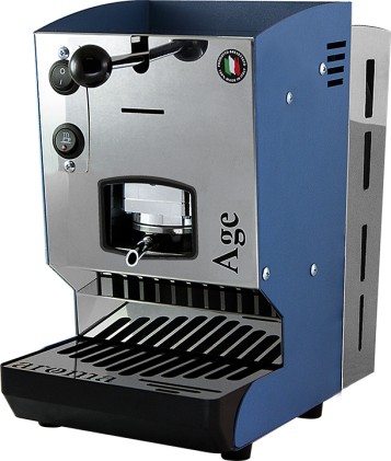 Aroma Age Macchina da Caff&egrave; Cialde 44mm Blu Brillante