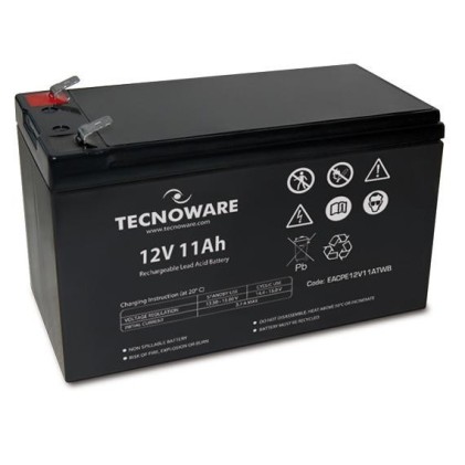 Batteria Ups Tecnoware 12Vdc 11Ah High Ermetica Al Piombo Bulk