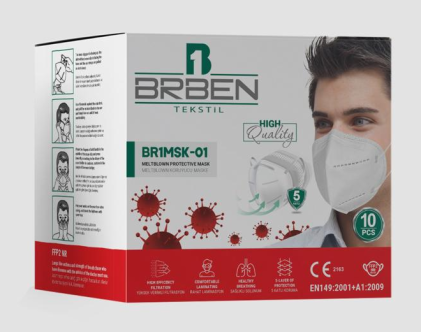 Mask Ffp2 Scatola Da 25Pzz Div. Buste 1Pezzo Certificata Ce 1463