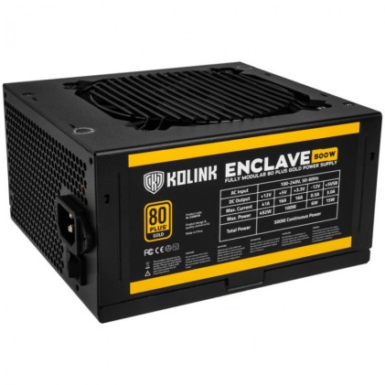 Alimentatore 500W Kolink Enclave 80 PLUS Gold modular
