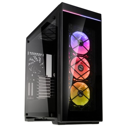 Case Midi Lian Li Alpha 550X, Tempered Glass - Black
