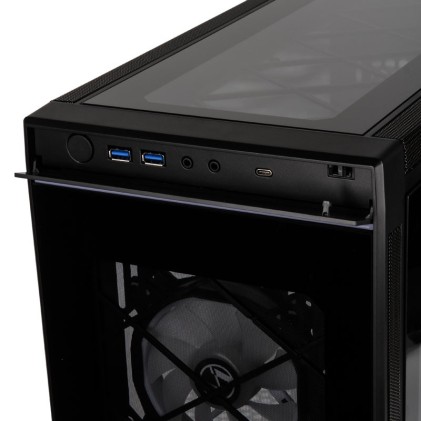 Case Midi Lian Li Alpha 550X, Tempered Glass - Black
