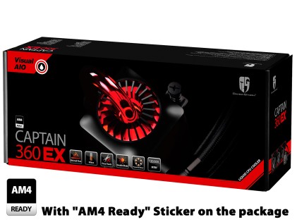 Dissipatore Deepcool Captain 360 Ex Kit di raffreddamento liquido per processori AMD e Intel con ventole 120mm