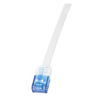 LOGILINK CF2031U LOGILINK - Patch Cable Flat Cat.6 U/UTP SlimLine white 1m