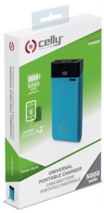 Celly Powerbank PBPOP5000LB Universale POP 5000mAh Light Blue
