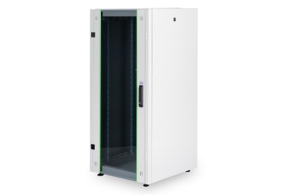 Armadio Rack Per Reti 19" 32U (A)1566, (L)800, (P)800 Colore Grigio Porta Vetro Disassemblato Digitus