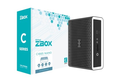 ZOTAC ZBOX CI665 Nano Barebone Intel Core-i7-1165G7 2XDDR4 SODIMM 2.5inch SATA III Bay DUAL 2GLAN WIFI BT DP/HDMI EU+UK PLUG
