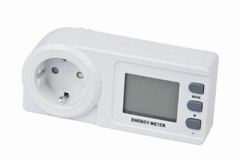 Misuratore di energia con display presa singola