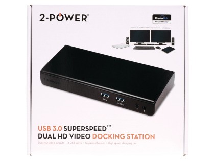 2Pw Docking Station Universale Con Doppio Display Usb 3.0