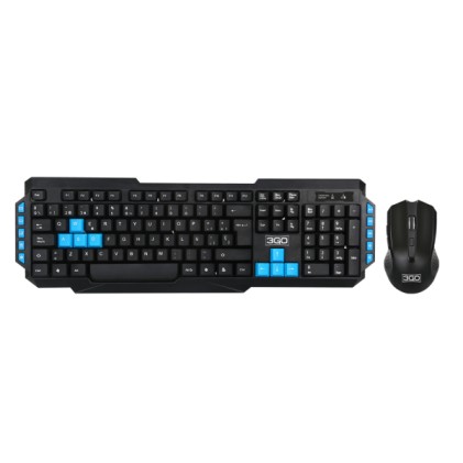 3GO COMBODRILEH2 tastiera Mouse incluso Giocare USB QWERTY Nero