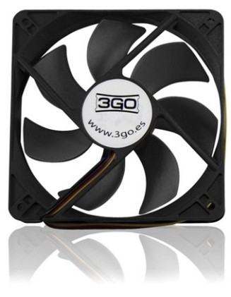 3GO FAN8BK sistema di raffreddamento per computer Case per computer Ventilatore 8 cm Nero