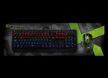 Droxio MPG01 tappetino per mouse Tappetino per mouse per gioco da computer Multicolore