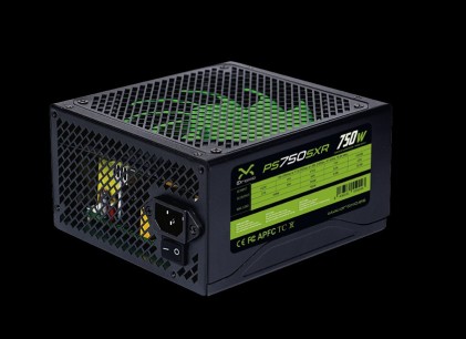 Droxio PS750SXR alimentatore per computer 750 W 20+4 pin ATX ATX Bacca, Verde