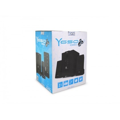 3GO Y650 set di altoparlanti 20 W PC Nero 2.1 canali