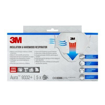 3M 9332PRO5 respiratore riutilizzabile FFP3 Respiratore a semimaschera Respiratore ad aria purificata