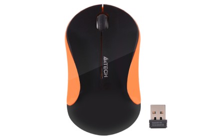 A4-TECH A4TMYS46039 Mouse A4Tech V-TRACK G3-270N-1 (Black+Orange) WRLS