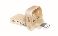 Pendrive 128GB A-DATA AAI920-128G-CGD connettore USB/Lightning - Oro