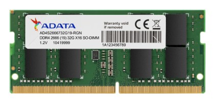 Adata Ram So-Dimm 8Gb Ddr4 2666Mhz 1.2V