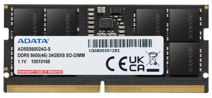 Adata Ram So-Dimm 24Gb Ddr5 5600Mhz 1.1V
