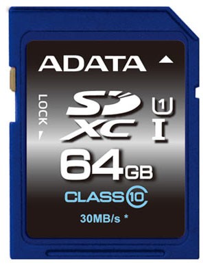 ADATA 64GB SDXC UHS-I Class10