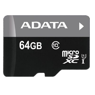 ADATA 64GB micro SDXC UHS-I Class10 SD Adapter