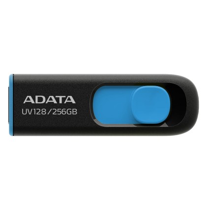 ADATA Flash Drive UV128 256GB USB 3.2 Black/Blue