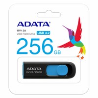 ADATA Flash Drive UV128 256GB USB 3.2 Black/Blue