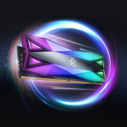 Adata Ram Gaming Xpg Spectrix D60G 16Gb(1X16Gb) Ddr4 3200Mhz Rgb, Cl16-20-20, Tungsten Grey