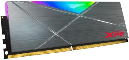 Adata Ram Gaming Xpg Spectrix D50G 32Gb(1X32Gb) Ddr4 3200Mhz Rgb, Cl16-20-20, Tungsten Grey