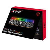 Adata Ram Gaming Xpg Spectrix D41 Ddr4 3200Mhz Cl16 8Gb Rgb Led Strip Titanium