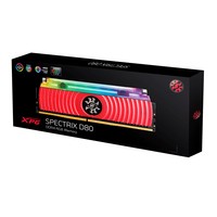 Ddr4 16Gb 3600 Mhz Xpg Spectrix D80 2X8Gb Cl18 Rgb Liquid Cooled Red