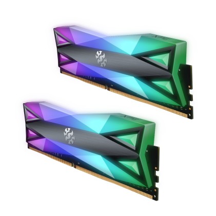 Adata Ram Gaming Xpg Spectrix D60G 16Gb(2X8Gb) Ddr4 3600Mhz Rgb, Cl18-22-22, Tungsten Grey