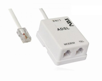 Filtro Adsl "Splitter" Rj11 Wh Ita Version Adj