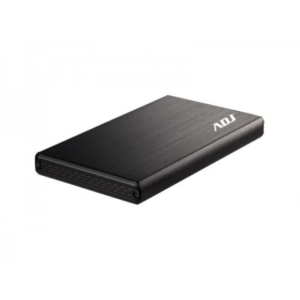 Box 2.5" Sata To Usb 2.0 Max 2Tb Bk Steelbox Max Hdd 9,5 Mm Adj