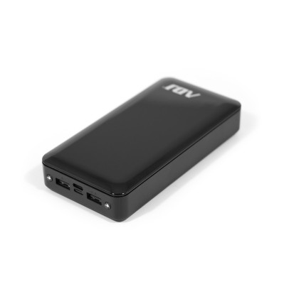 Power Bank 20000Mah P/Usb*2 Zaffir Bk C/Cavo Microusb 5V/2 Torcia Adj