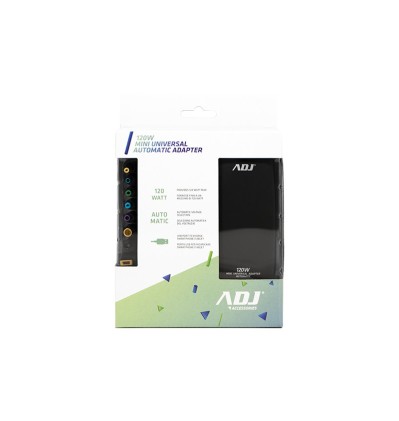 Alimentatore Notebook 120W Mini Bk 8 Conn 3Pin Auto Con Porta Usb Adj