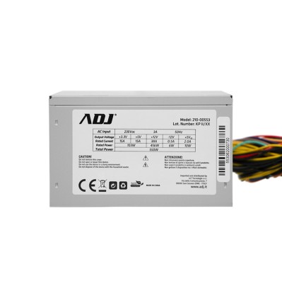 Alimentatore 550W 3*Sata 1*Pata Fan 12Cm 20+4 Pin Cable 45Cm Adj