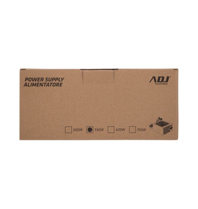 Alimentatore 550W 3*Sata 1*Pata Fan 12Cm 20+4 Pin Cable 45Cm Adj