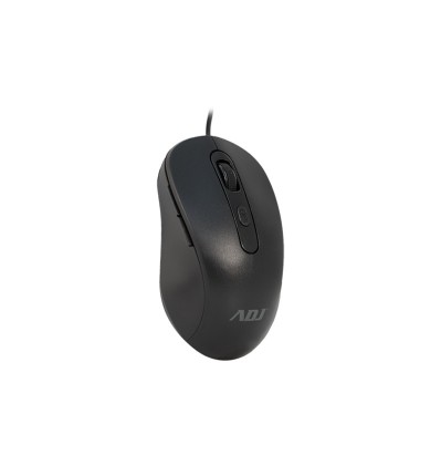 Mouse Usb Ottico 6D Evo Pure Bk 1000 Dpi 6 Tasti Plug&Play Adj