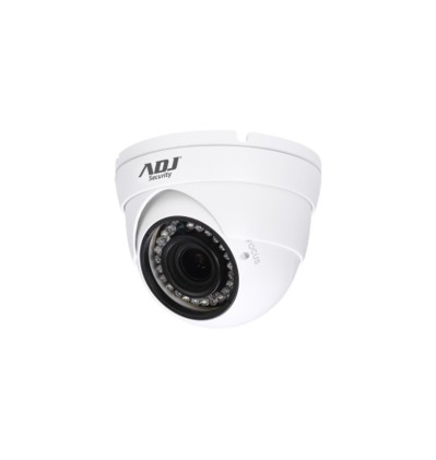 Adj Telecamera A-Hd Dome A96 1080P 2Mpx, Cvbs, 25/60 Fps, Visione Notturna 30Mt, Ip67, Colore Bianco