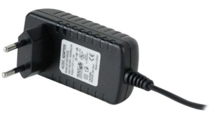 Adj Alimentatore Adj Per Telecamere E Accessori Di Videosorveglianza - Dc 12V/1,5A - Ingresso 110/240V Ac- Advanced Line - Colore Nero