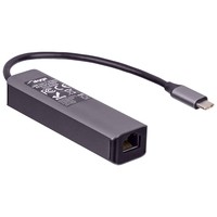 AKYGA Hub USB Type C to 3x USB 3.0 AK-AD-66 Network Card 10/100/1000 15cm