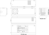 AKY AK-I2-150 Power Supply ITX 150W P4 APFC FAN 2xSATA