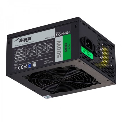 AKY AK-P4-500 Pro Semi-Modular ATX Power Supply 500W Fan12cm P8 5xSATA 2xPCI-E
