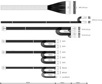 AKY AK-P4-500 Pro Semi-Modular ATX Power Supply 500W Fan12cm P8 5xSATA 2xPCI-E
