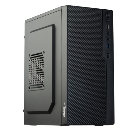 AKYGA Micro ATX Case AK36BK 1x USB 3.0 black w/o PSU