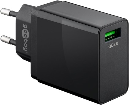 Caricatore Usb Quick Charger Qc3.0 (18W) Nero