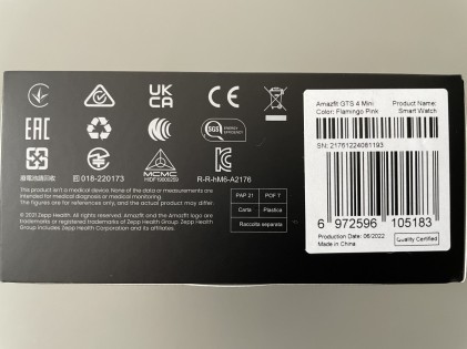 Amazfit Gts 4 Mini Smartwatch 1.65" Moonlight White