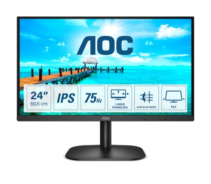 Mon 23,8"Ips Vga Hdmi Dvi 4Ms Mm Aoc 24B2Xda