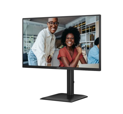 Aoc Monitor 23,8 Led Ips Fhd 16:9  4Ms 300 Cdm, Pivot, Dp/Hdmi, Multimediale